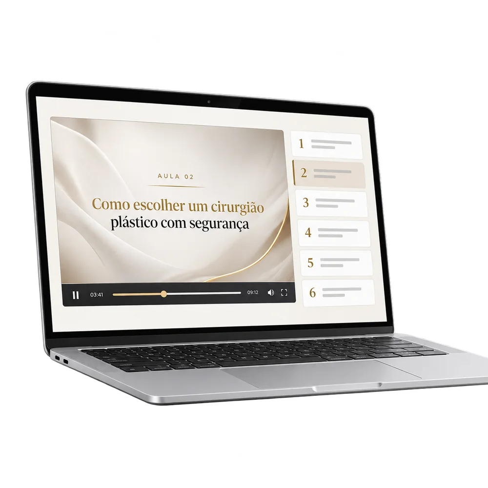 Aula em reprodução, com título e barra de progresso